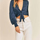 Reset By Jane - Silky Long Sleeve Crop Top