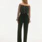 Joseph Ribkoff - Polka Dot Off-shoulder Jumpsuit