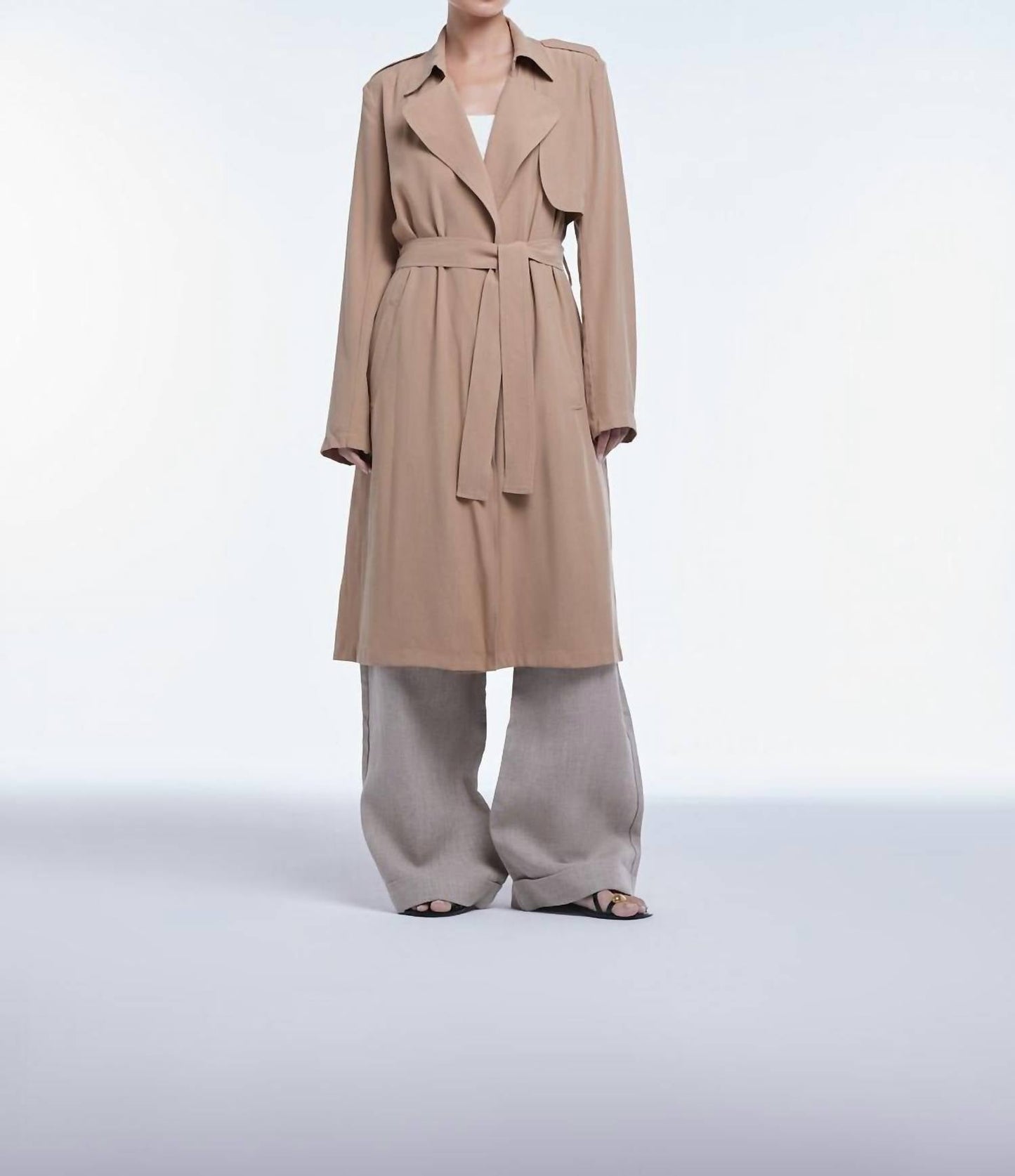 Dāl The Label - Flowy Lapel Trench Coat