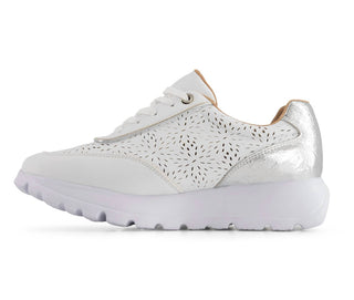 Andrea - Women's Casual Sneakers With Laser Cut Pattern