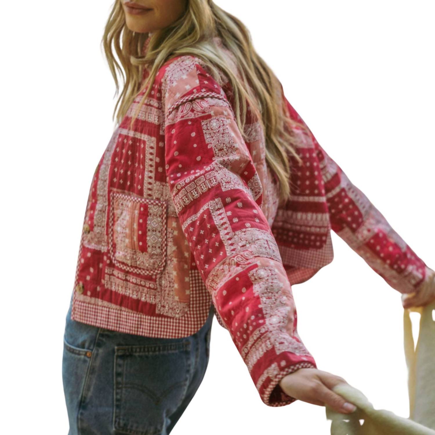 &Merci - Bandana Patchwork Quilted Jacket