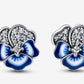 Pandora - Women's Pansy Flower Stud Earrings