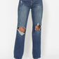 Judy Blue - High Waist Knee Ripped Dad Denim Jeans