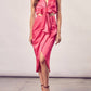 Do+Be - Front Slit Wrap Dress