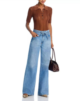Askk Ny - Rio High Rise Wide Leg Jeans