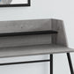 Computer Desk for Home Office with Marble Look and Storage Shelves