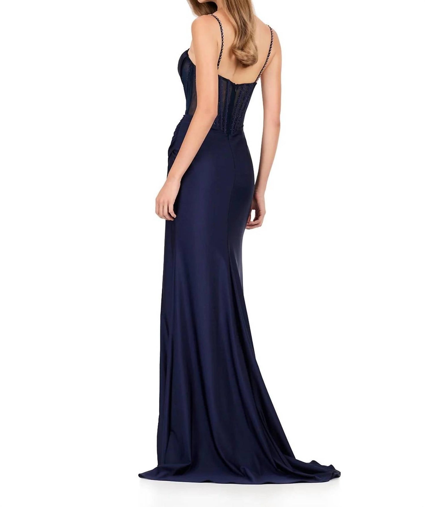 Ashleylauren - Elegant Jersey Prom Gown