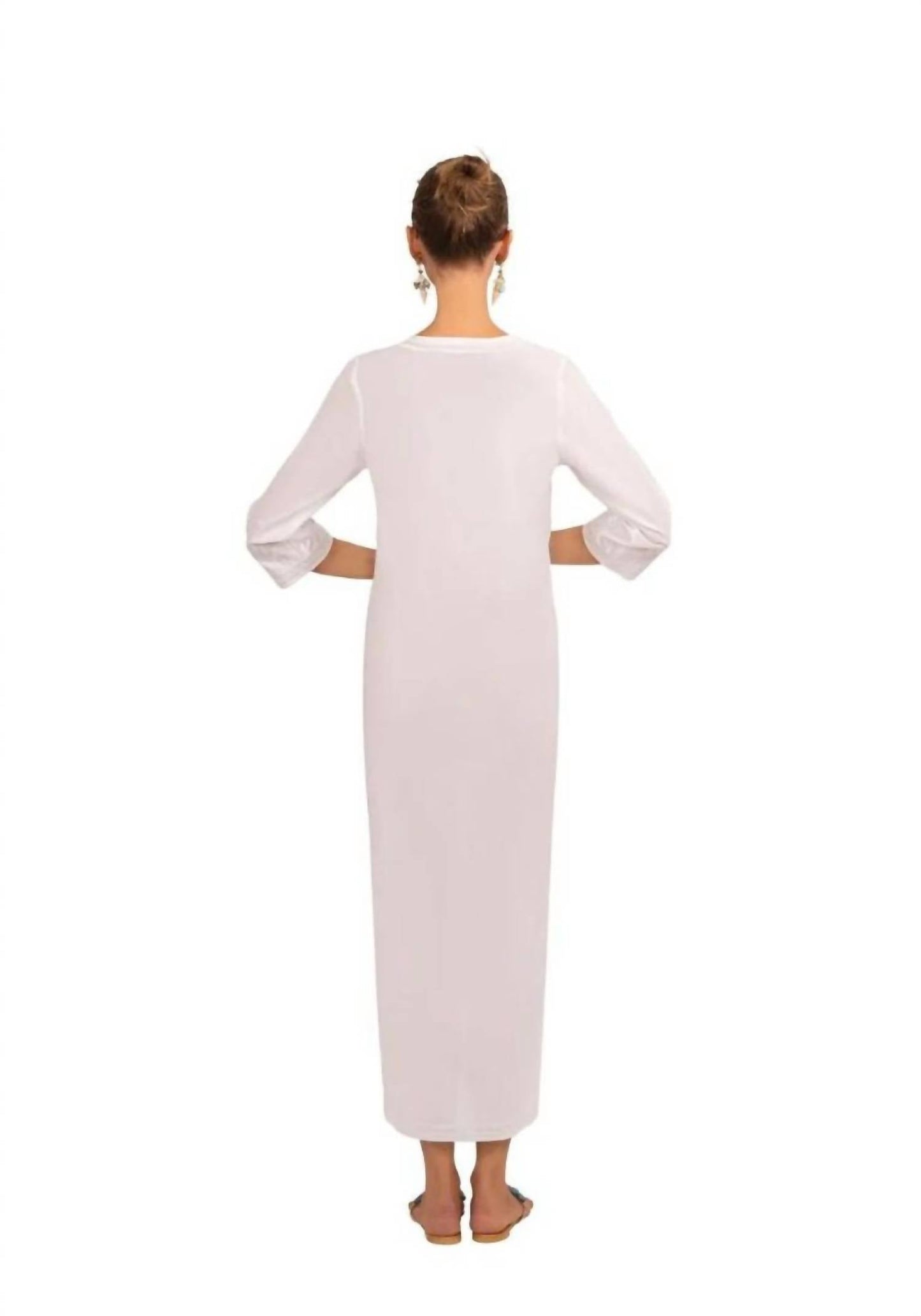 Gretchen Scott - Embroidered Reef Caftan Dress