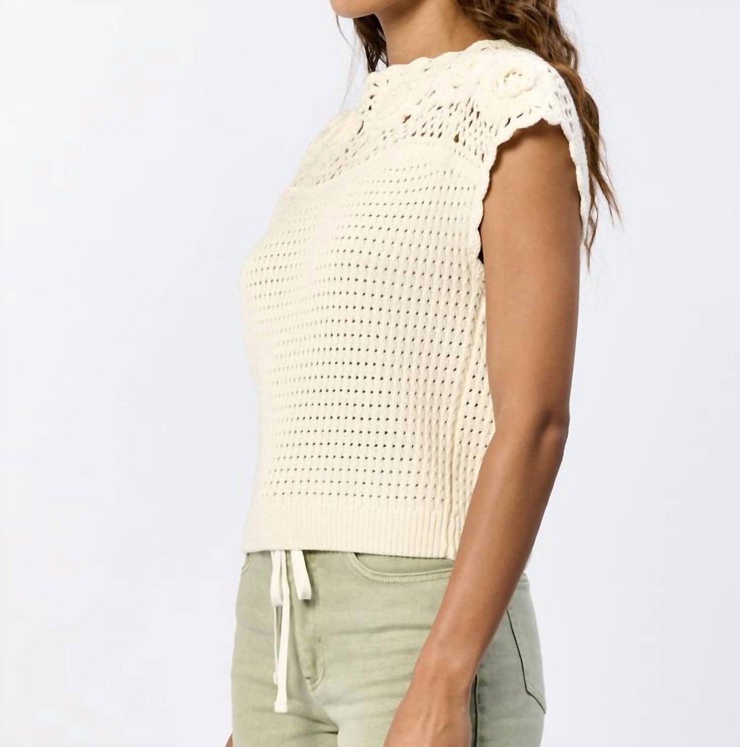 Dear John Denim - Ethel Sleeveless Natural Sweater