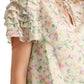 &Merci - Tie Front Ruffle Sleeve Top