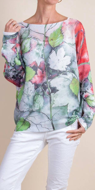 Gigi Moda - Daria Fall Leaves Batwing Sweater