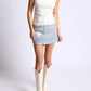 Sage The Label - Glamper Foil Denim Mini Skirt