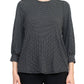 Adrianna Papell - Three-quarter Sleeve Crepe Top