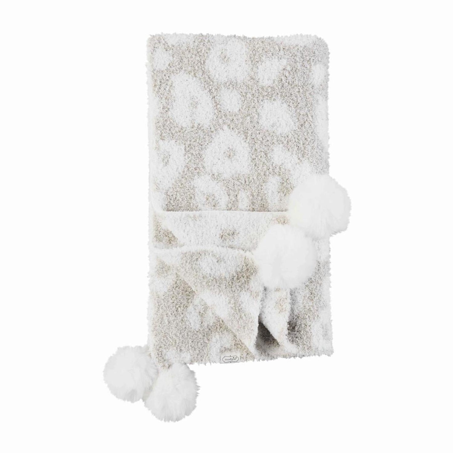 Mudpie - Leopard Chenille Blanket