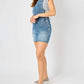 Judy Blue - Raw Hem Overall Skirt