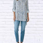 Diva Usa - Floral Viscose High-low Shirt