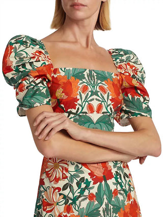 Cara Cara - Kelly Floral Puff-Sleeve Minidress