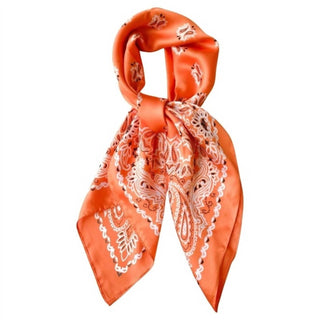 Hotline - Women's Western Cowgirl Boho Bandana Print Silky Feel Wild Rag Scarf