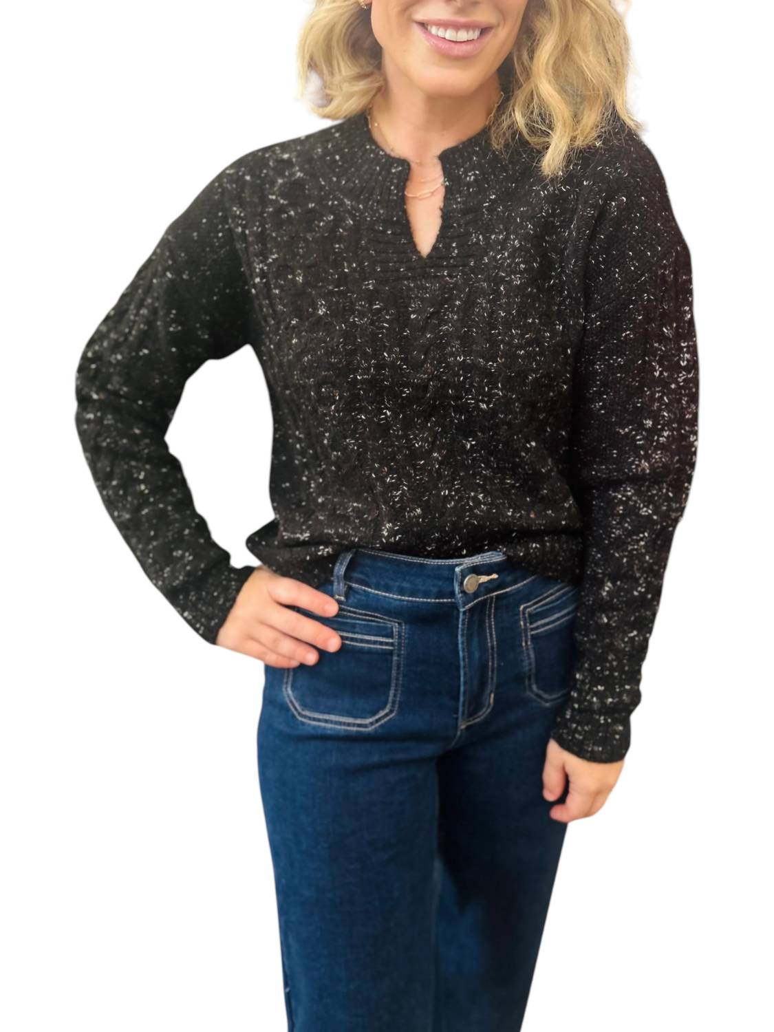 Charlie B - Speckel Chord Sweater