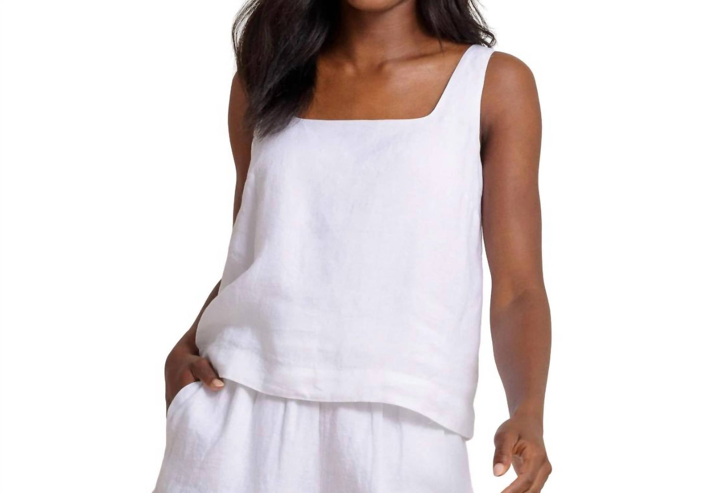 Southern Tide - Verity Linen Square Neck Tank