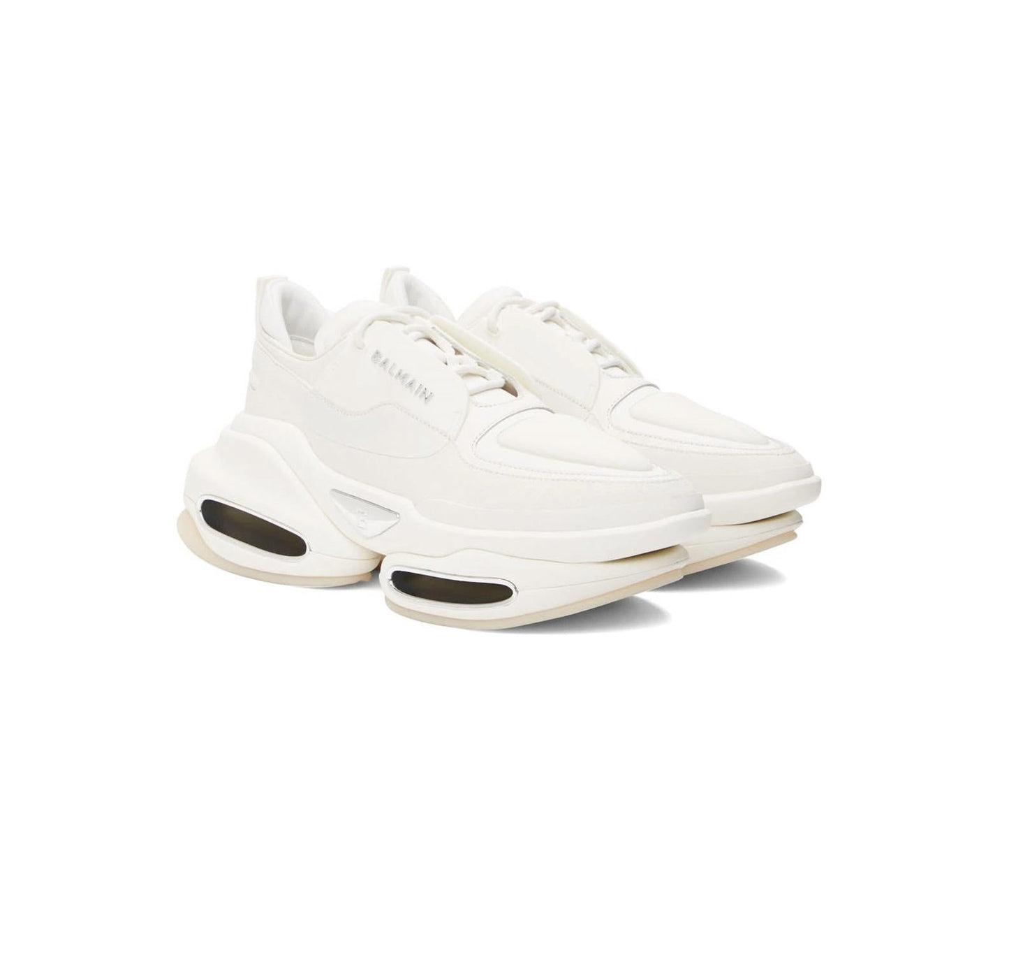 Balmain - Men's Leather & Suede B-bold Low-top Sneakers