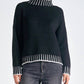 Elan - Stitch Detail Turtleneck Sweater
