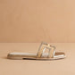 Oasis Society - Women Nina H Cutout Raffia Slide