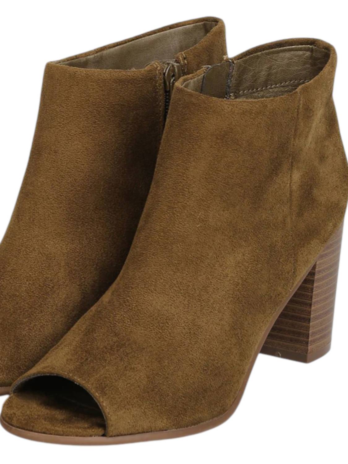 Breckelles - Women's Amber Chunky Stacked Heel Bootie