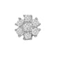 Diana M Jewels - 0.75 Cts Diamond Flower Stud Earrings