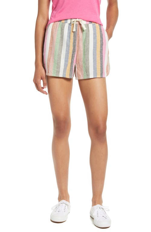Marine Layer Stripe Hemp Blend Beach Shorts - X Small