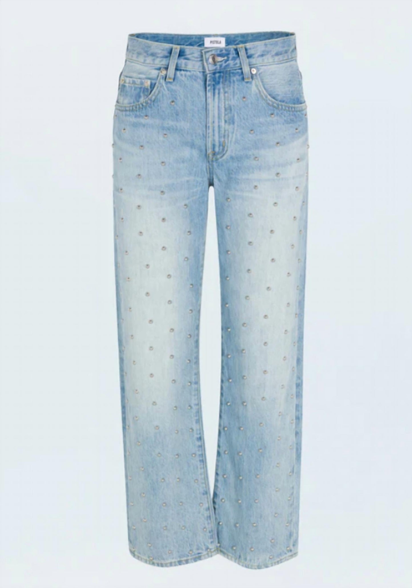Pistola - Lexi Mid Rise Bowed Straight Jeans