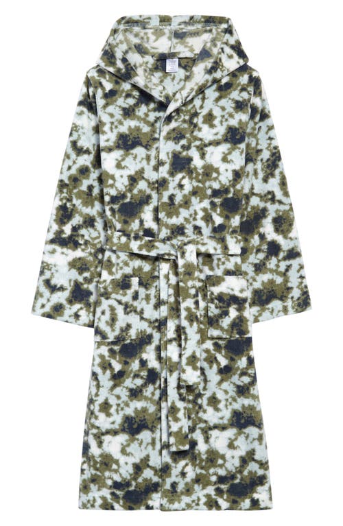 Tucker + Tate Kids' Lightweight Robe in Blue Twilight- Green Tie Dye, Size 5-6