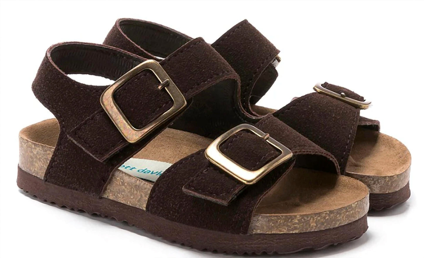 Scott David - Boy's Lil Jack Suede Buckle Sandals