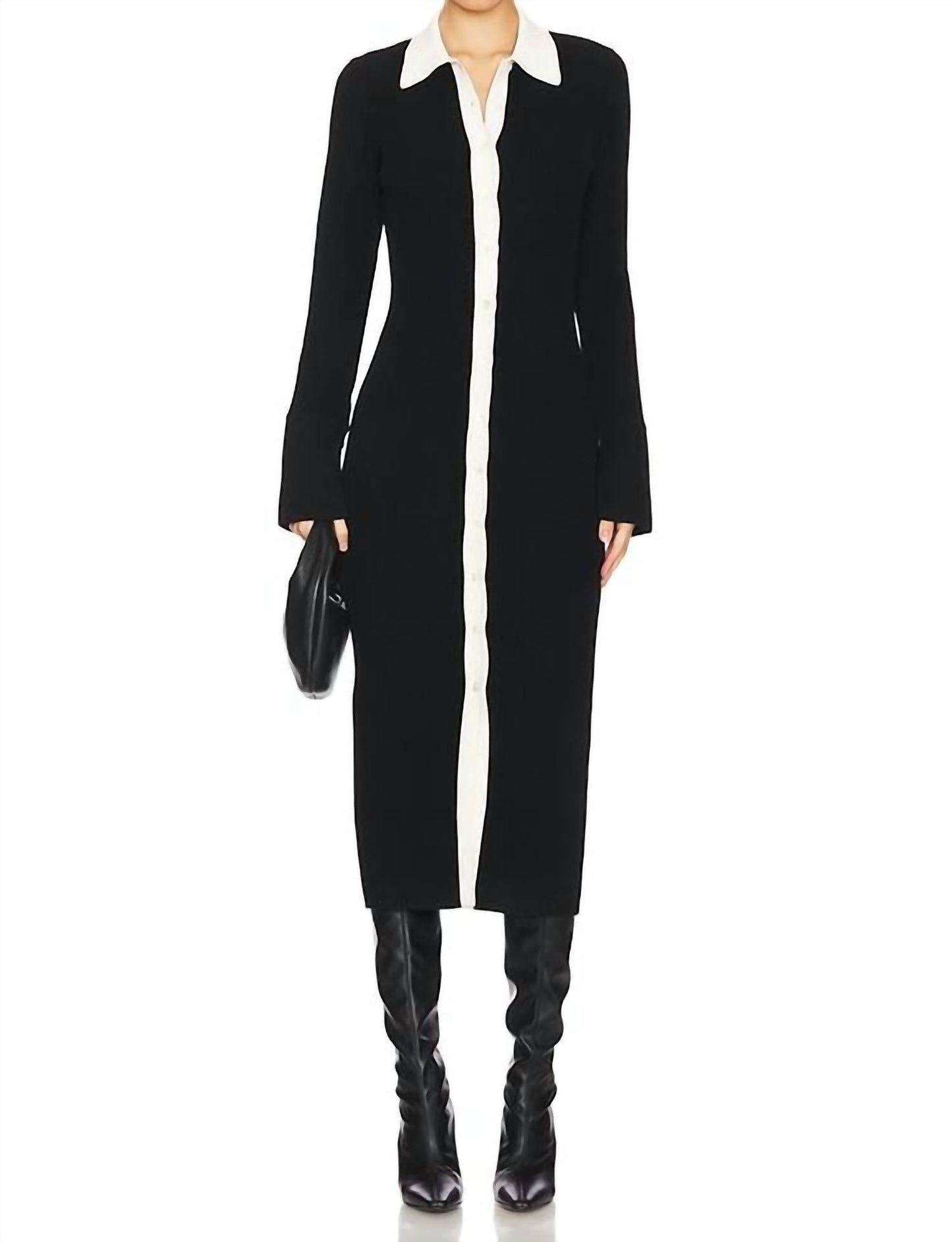 Autumn Cashmere - 2 Tone Polo Dress