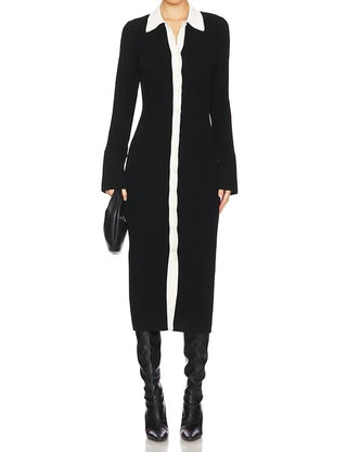 Autumn Cashmere - 2 Tone Polo Dress