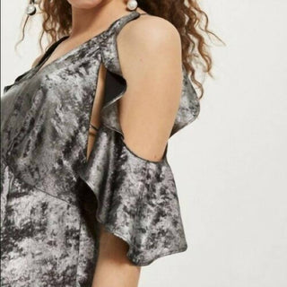 Topshop - Foil Shimmer Maxi Dress