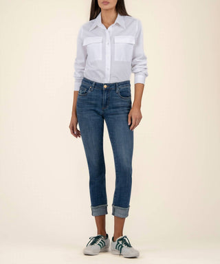 Kut From The Kloth - Deserving Wash Amy Crop Jeans