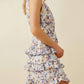 Hayden La - Floral Smocked Neck Tiered Dress