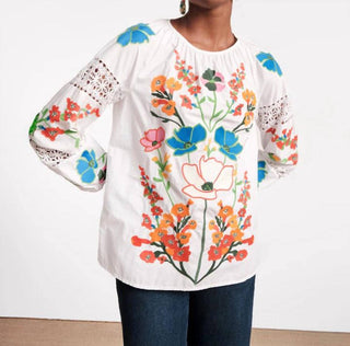Frances Valentine - Saskia Embroidery Blouse
