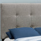 Transitional Upholstered Bed Frame