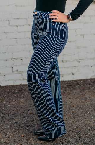 Judy Blue - High Waist Striped Jeans
