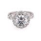 Christopher Designs - Women's Round Halo Diamond Engagement Ring
