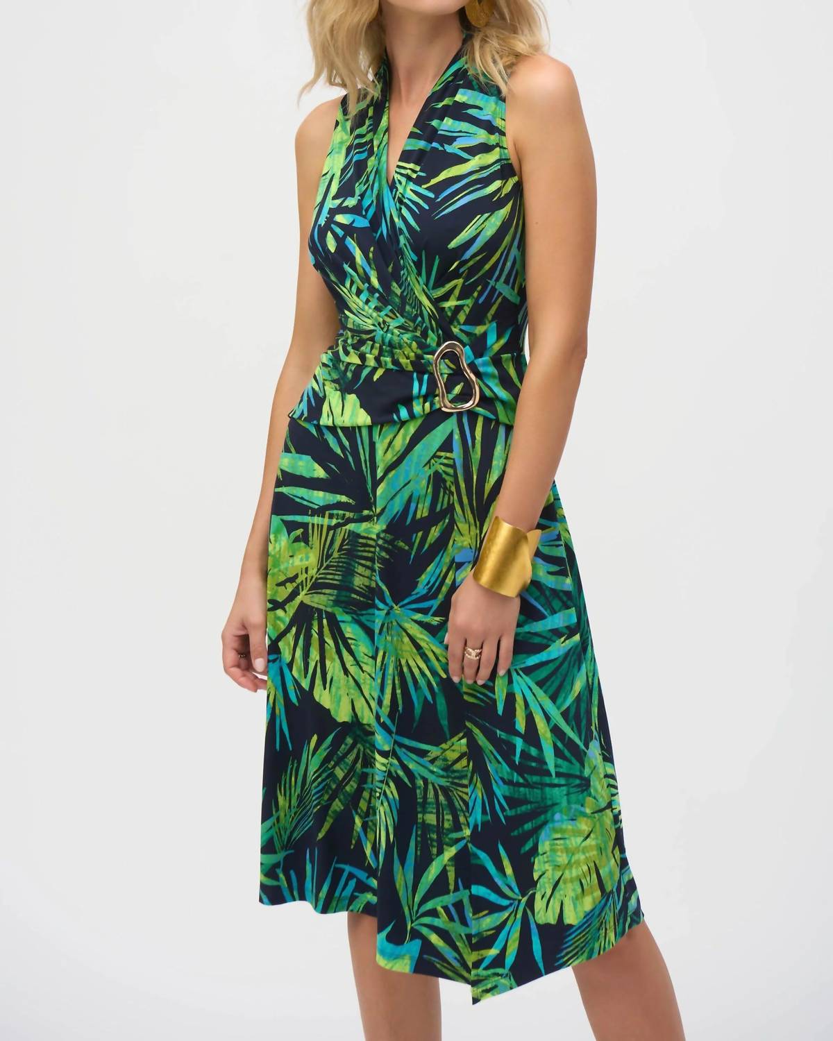 Joseph Ribkoff - Tropical Print Sleeveless Dress