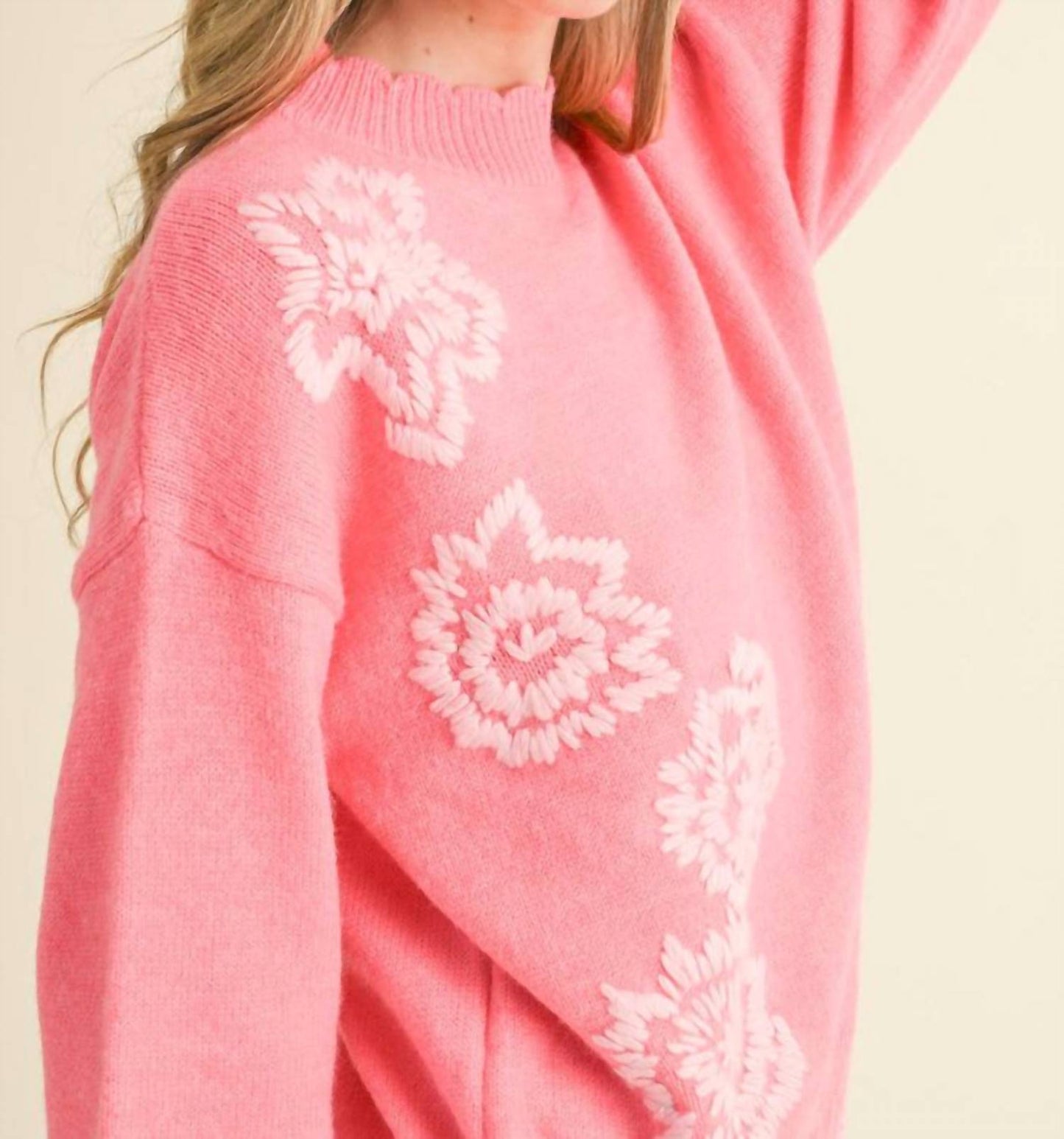 &Merci - Abigail Flower Detail Sweater