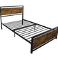 Twin Size Metal Bed Sturdy System Metal Bed Frame, Modern Style And Comfort - Black