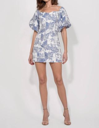 Adelyn Rae - Kasia Jacquard Off Shoulder Mini Dress