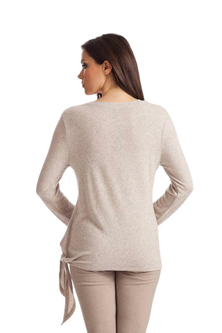 French Kyss - Ellie Side Tie Kashmira Sweater