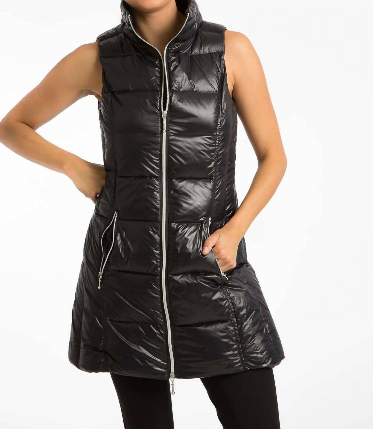 Anorak - Long Nylon Down Vest