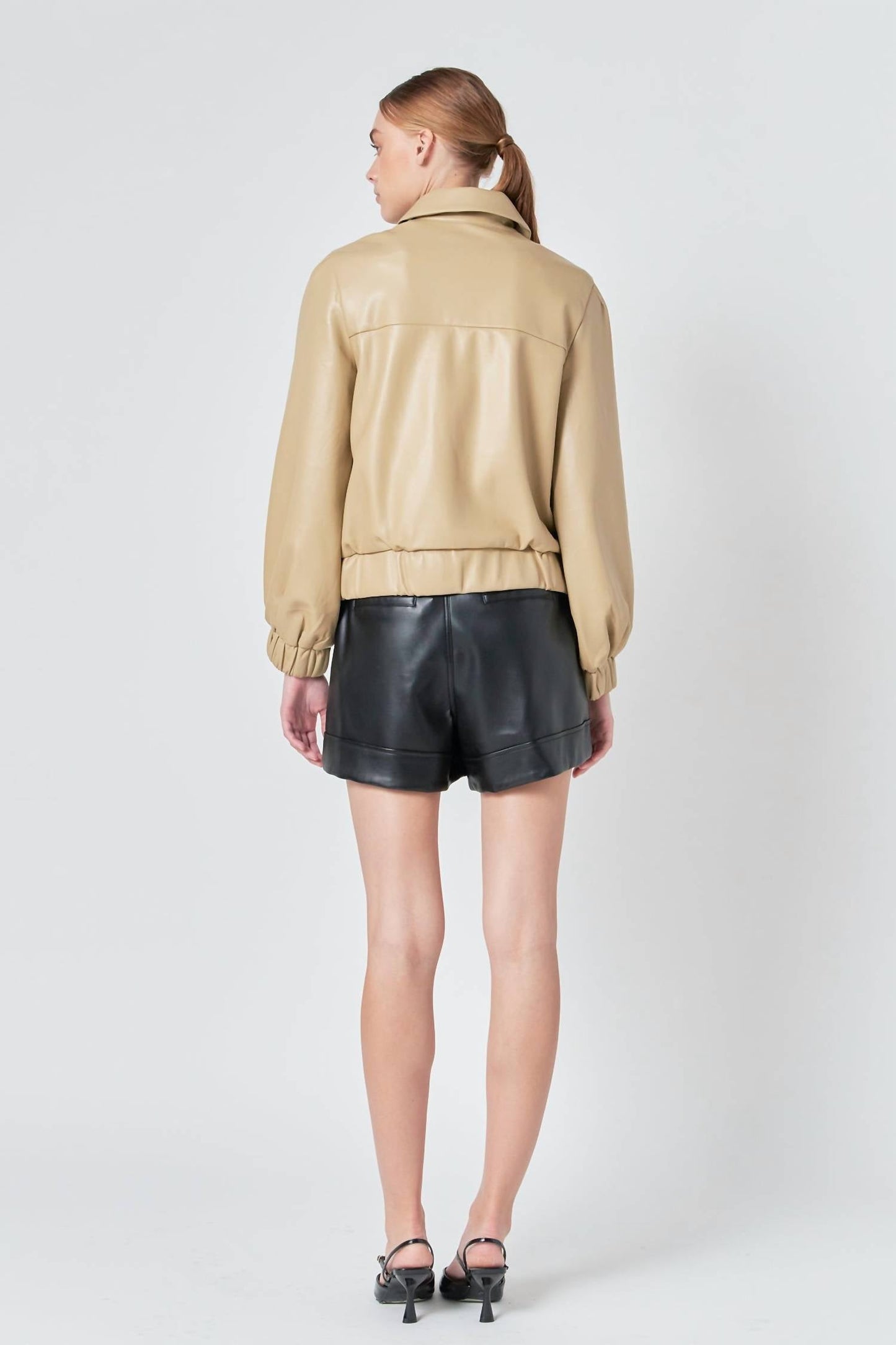 Endless Rose - Faux Leather Jacket