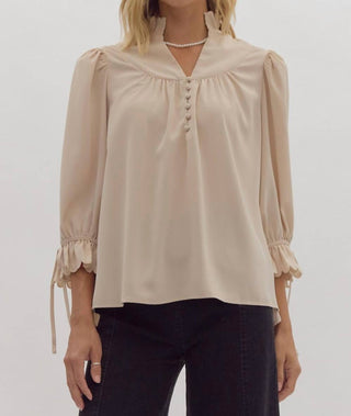 Entro - Scallop Hem Blouse